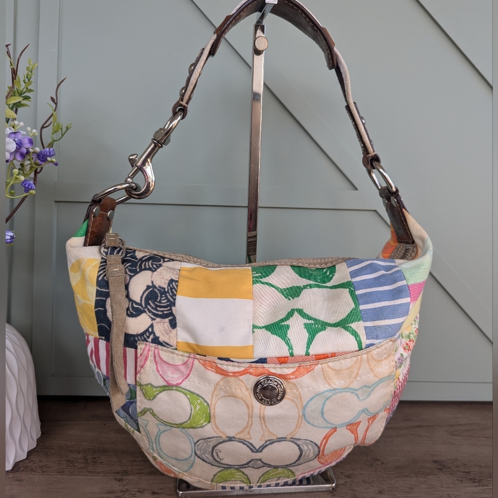 Coach Multicolor Patchwork Shoulder Bag - Picture 2 of 13